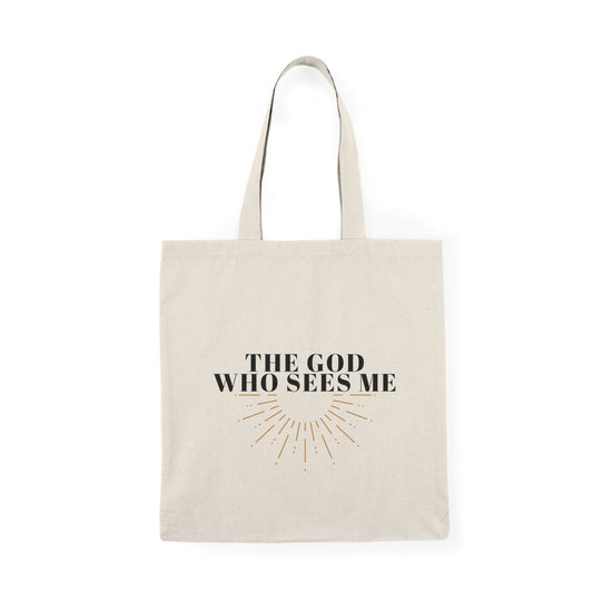 The God Who Sees Me Tote Bag